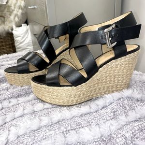 Black Michael Kors Wedges